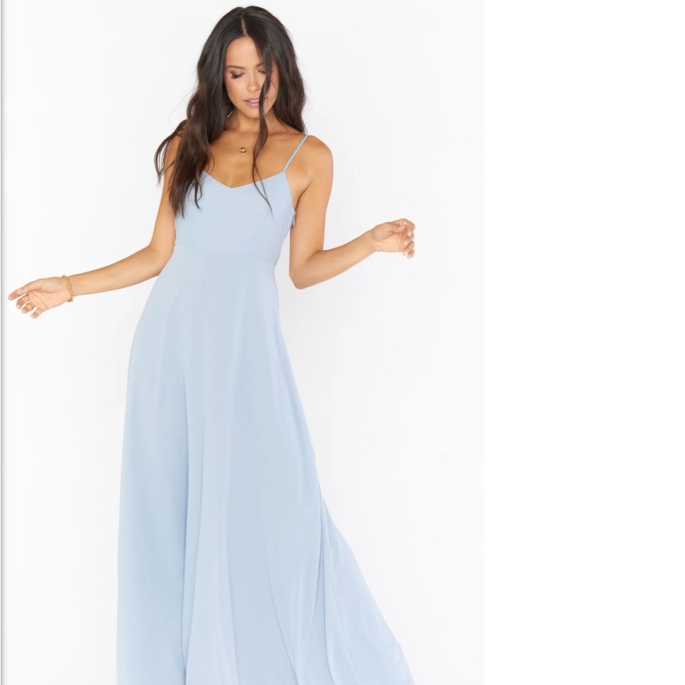 Show Me Your MuMu Blue Spaghetti Strap Maxi Sundress